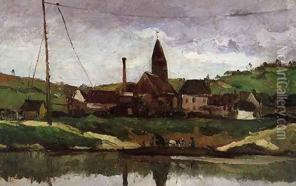View Of Bonnieres Oil Painting - Paul Cezanne