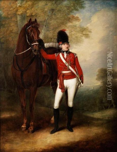 Portrait Des Colonel Charles Herries Oil Painting - William Redmore Bigg