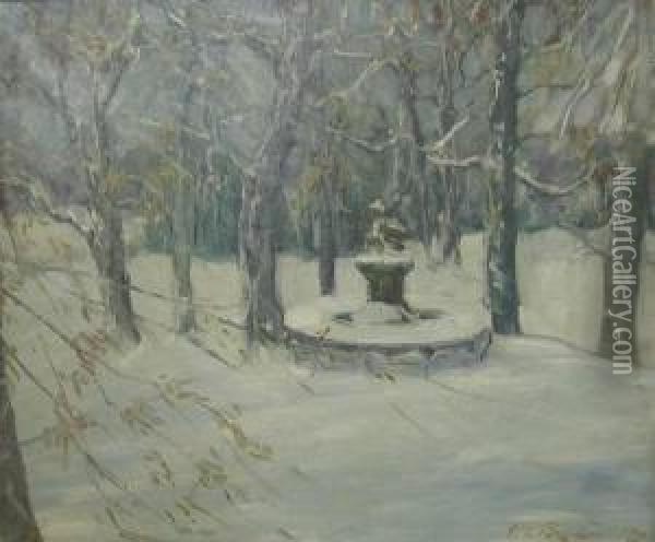 Winter Landscape Oil Painting - Everett Lloyd Bryant