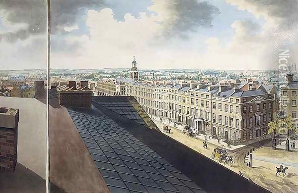 Panoramic view of London Oil Painting - Robert Barker