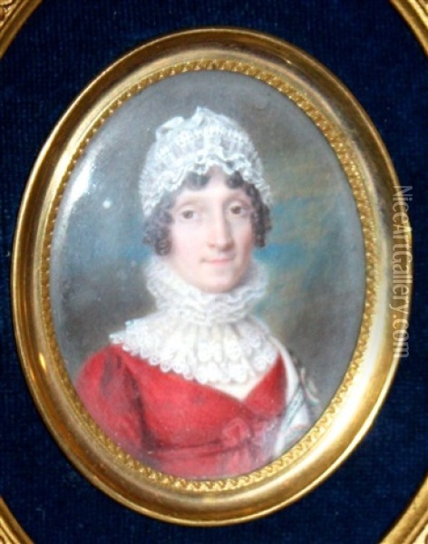 Portrait Presume De Madame Mere Oil Painting - Jean-Baptiste Isabey