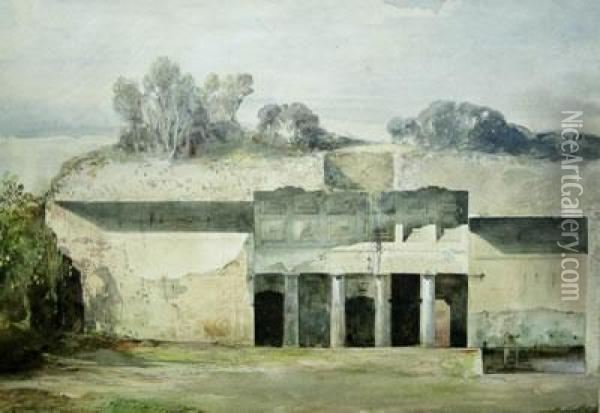 Pompei Oil Painting - Giacinto Gigante