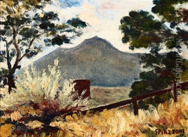 San Anselmo, California Oil Painting - Gottardo Piazzoni