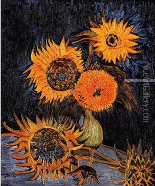 Enclosed Field Oil Painting - Vincent Van Gogh
