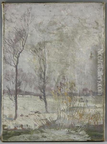 Winterlandschaft Oil Painting - Otto Miller-Diflo