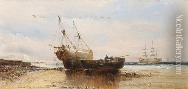 After The Catch Oil Painting - William Archibald Wall