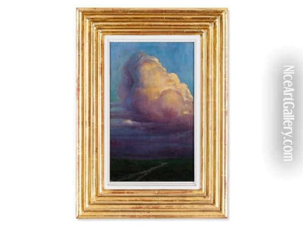 Thundercloud Oil Painting - Wilhelm Bernatzik