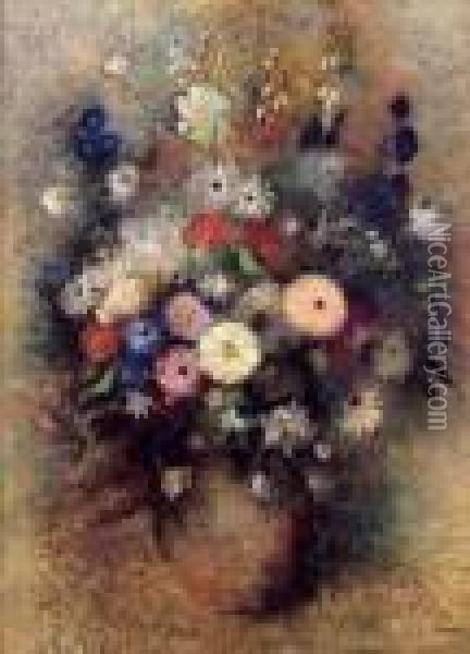 Grand Bouquet Compose Oil Painting - Paul-Elie Gernez