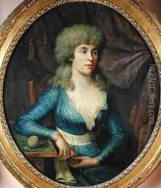 Portrait of Madame Lepage Oil Painting - Dominique (Guillaume Dominique Jacques) Doncre
