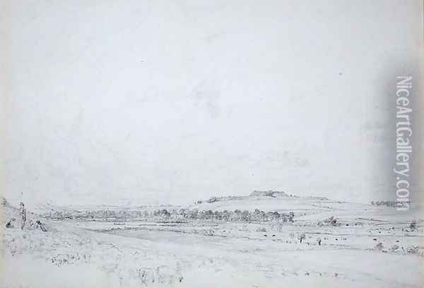 Old Sarum at Noon, 1829 Oil Painting - John Constable