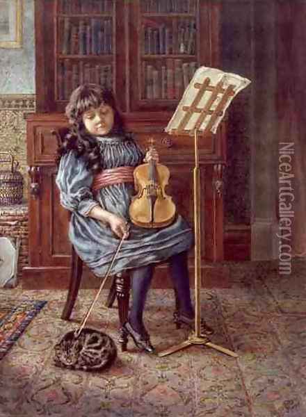 Dora Petherick, 1892 Oil Painting - Rosa Petherick