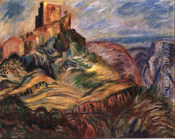 Den Gamla Borgen, Provence Oil Painting - Sigrid (Maria) Hjerten