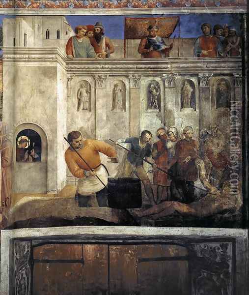 Martyrdom of St Lawrence Oil Painting - Giotto Di Bondone