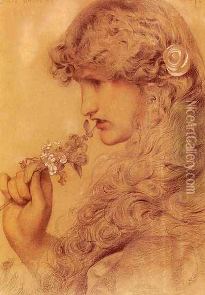 Love's Shadow Oil Painting - Anthony Frederick Sandys