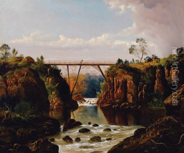 Bridge At Corra Lynn Oil Painting - Haughton Forrest