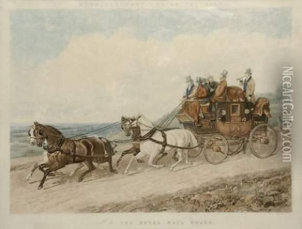 The Royal Mail Coach Oil Painting - John Frederick Herring Snr