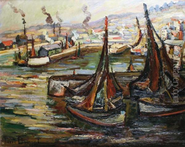 Le Port De Honfleur Oil Painting - Pierre Dumont