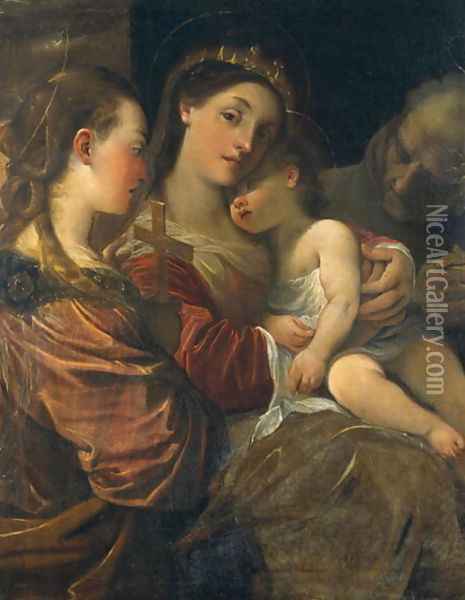 Madonna and Child with Saints Oil Painting - Lodovico Carracci