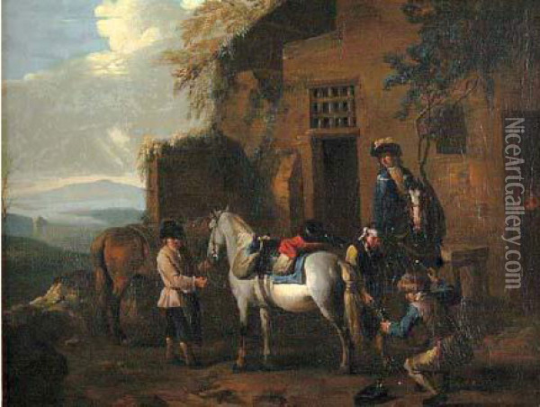 Marechal-ferrant Oil Painting - Pieter van Bloemen