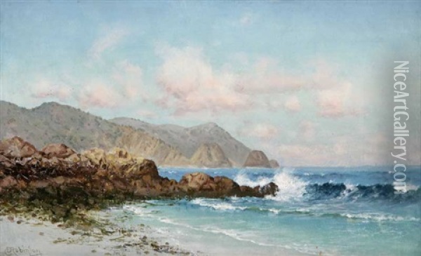 California Coastal Oil Painting - Charles Dorman Robinson