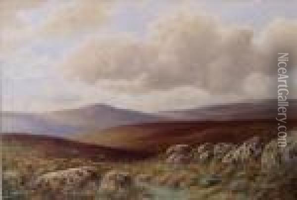 Dartmoor,nr. Princetown Oil Painting - William Henry Dyer