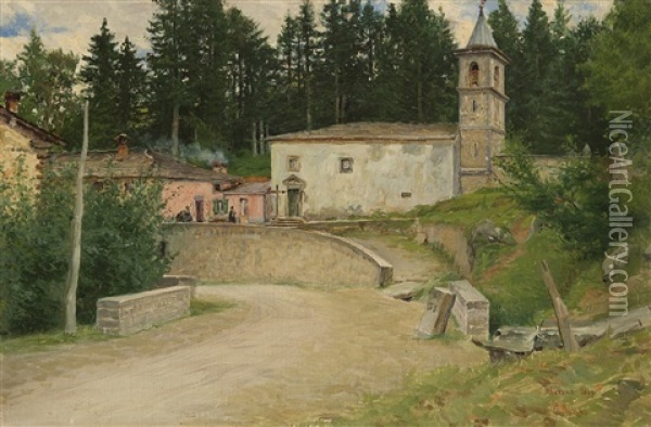 Abetone Oil Painting - Ruggero Panerai