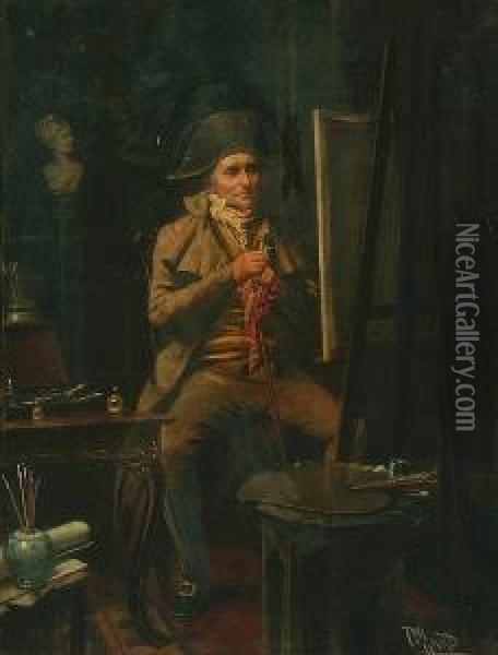 The Connoisseur Oil Painting - Harold Piffard