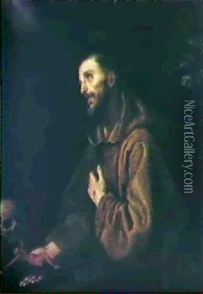 Frants Fra Assisi I Henforelse Oil Painting - Lodovico (Il Cigoli) Cardi