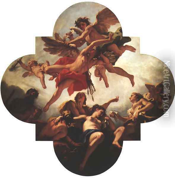 Punishment of Cupid Oil Painting - Sebastiano Ricci