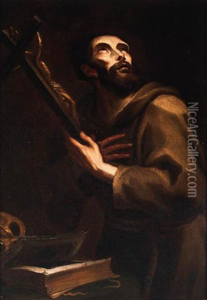 The Penitent St. Francis Of Assisi Oil Painting - Jusepe de Ribera