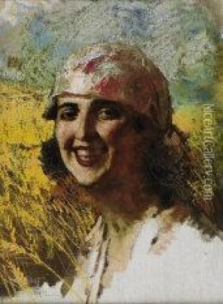 Sorriso Campestre Oil Painting - Giuseppe Palanti