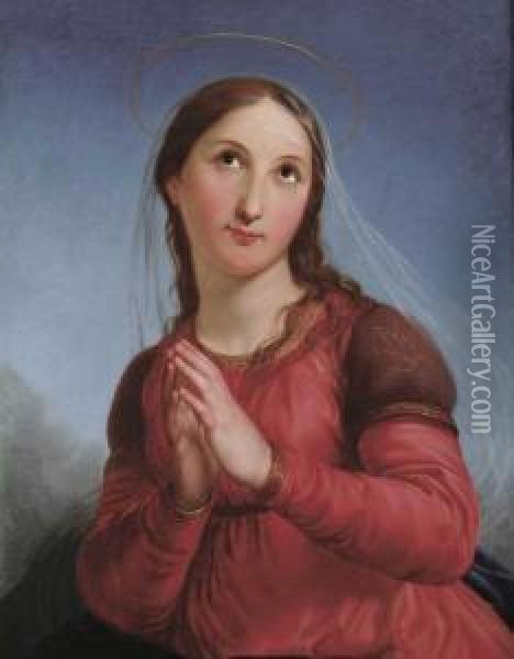Vergine Orante Oil Painting - Pelagio Palagi