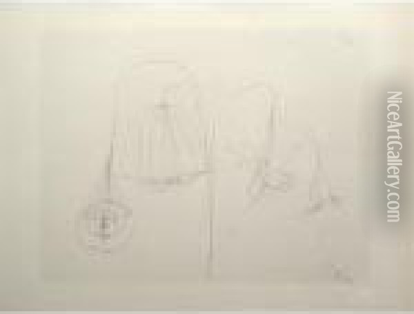 Quadrupula Gracilis Oil Painting - Paul Klee