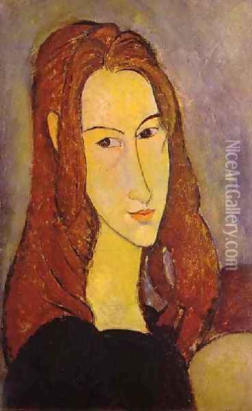 Portrait Of A Girl Oil Painting - Amedeo Modigliani