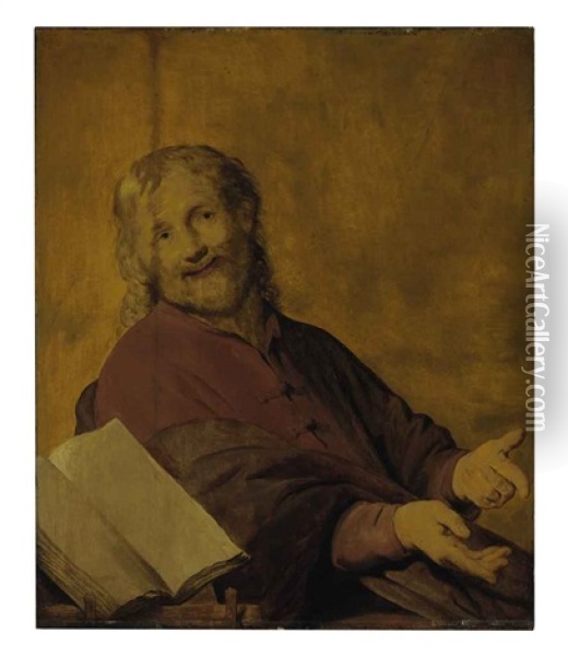 The Laughing Philosopher Oil Painting - Pieter Fransz de Grebber