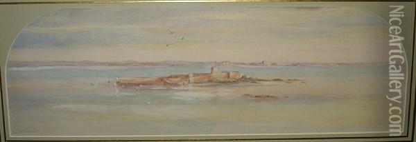 'st Aubin's Fort, Jersey' Oil Painting - Grace H. Hastie