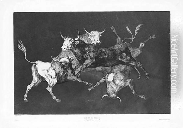 Disparate De Tontos Oil Painting - Francisco De Goya y Lucientes