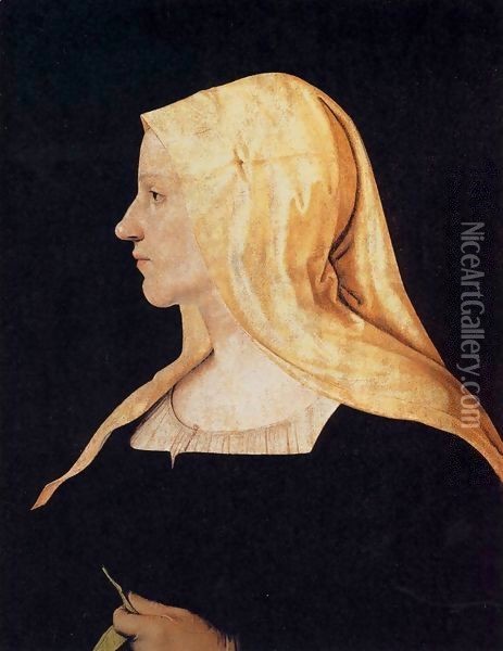 Portrait of a Woman Oil Painting - Piero Di Cosimo