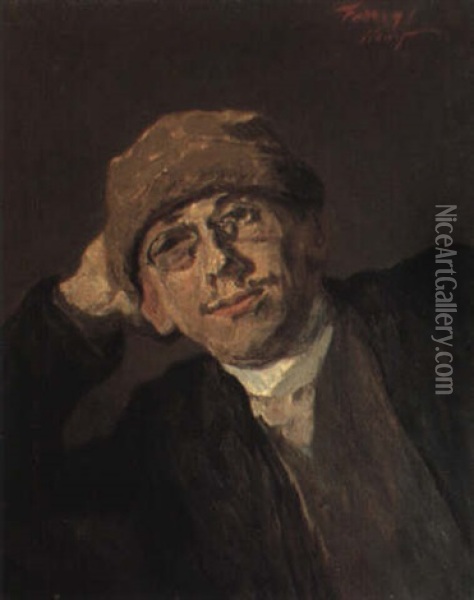 Portrait Of The Artist's Nephew Oil Painting - Max Slevogt