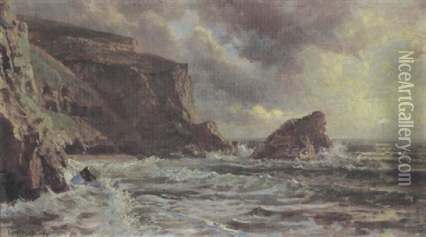 Sunset, West Irish Coast Oil Painting - William Trost Richards