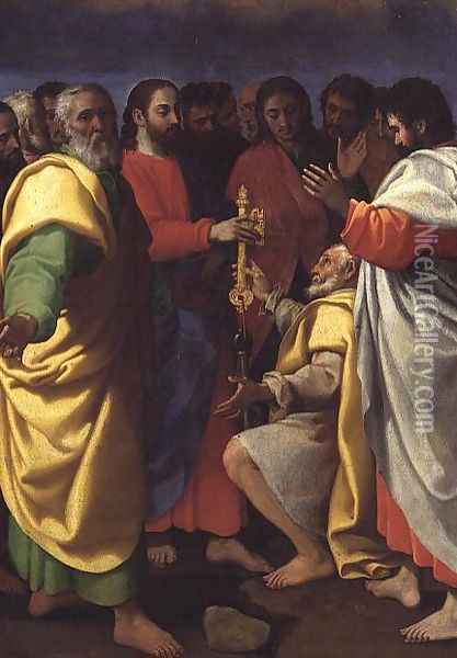 Christs Charge to St.Peter Oil Painting - Giuseppe Vermiglio