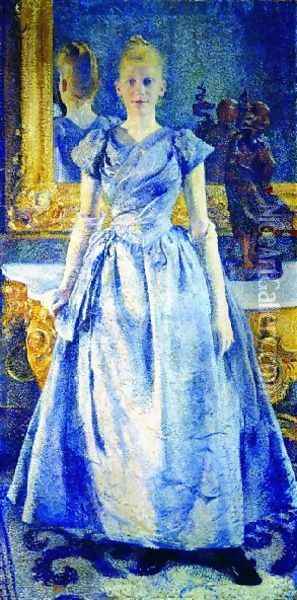 The Mademoiselle Alice Se Oil Painting - Theo van Rysselberghe
