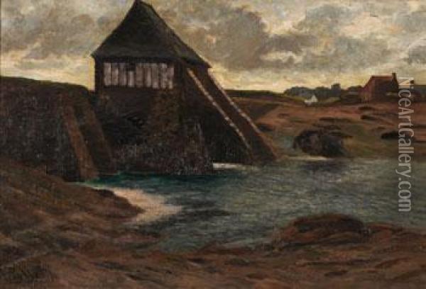 Le Vieux Moulin A Port Manec'h Oil Painting - Fernand Patte