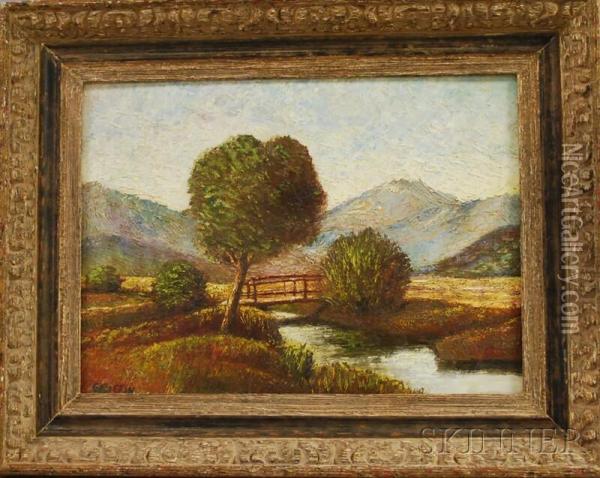 Landscape In Late Summer Oil Painting - Walter Parson Shaw Griffin