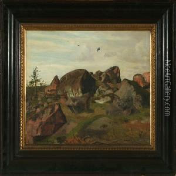 Big Rocks At Rosjo Near Stockholm Oil Painting - Vilhelm Peter C. Kyhn