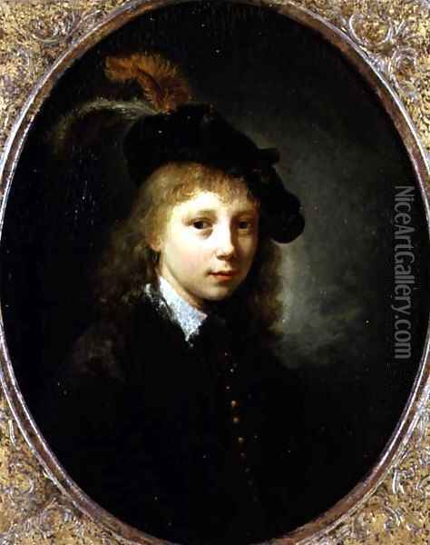 Portrait of a Young Man Oil Painting - Gerrit Dou