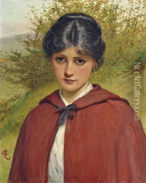Little Red Riding Hood Oil Painting - Charles Sillem Lidderdale