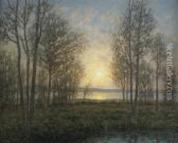 Solens Stralar Genom Traden - Oland Oil Painting - Per Ekstrom