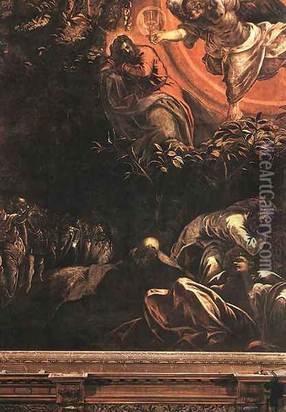 The Prayer in the Garden 1578-81 Oil Painting - Jacopo Tintoretto (Robusti)