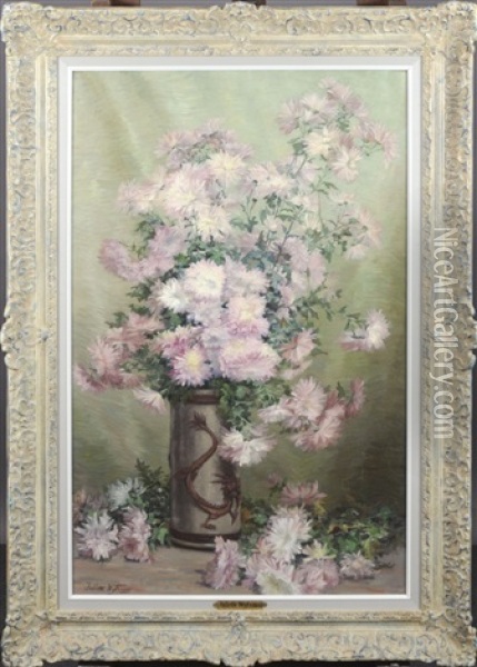 Chrysantheme Oil Painting - Juliette Wytsman